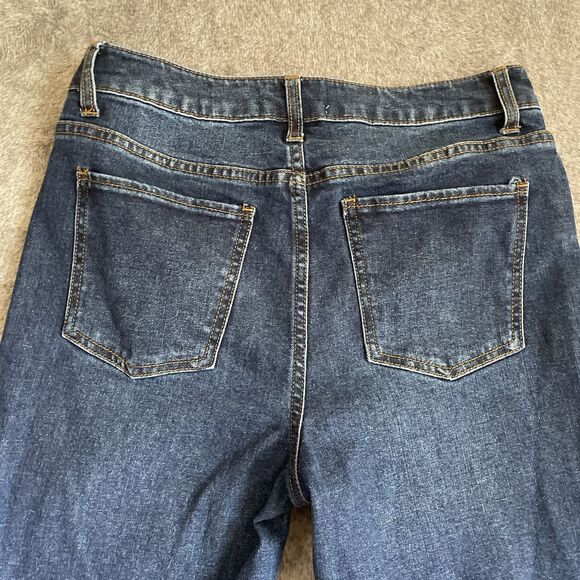 Harper Heritage Jeans Women's Size 30 High Rise Straight Raw Hem Stretch Cropped - Picture 10 of 11